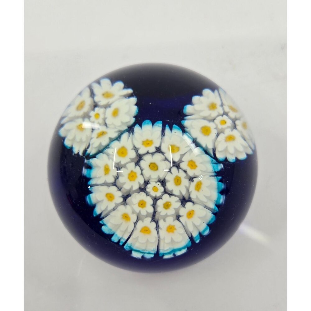 Hand made blown glass Disney paperweight Mickey Ears Daisy